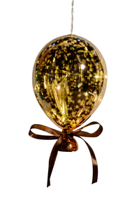 Balão de cristal para decoração - tons de amarelo